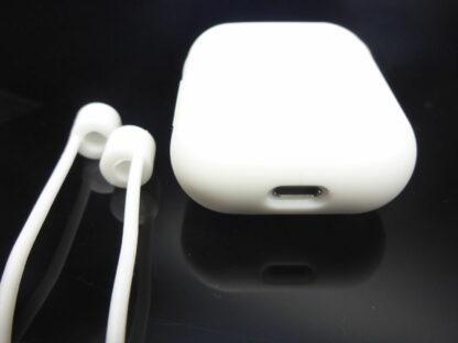 für AirPods Silikonhülle mit Halteband Straps TOPSchutz perfekte Passform Etuis – Bild 4