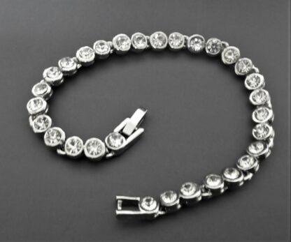 neu 19cm Armband silber mit 29x Zirkonia Diamanten versilbert "TOPANGEBOT" – Bild 3