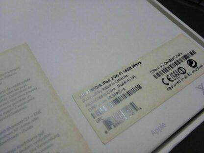 nur VERPACKUNG für iPad 2 Wi-Fi 16GB WEIß *ohne iPad* Box Schachtel MC979D Apple – Bild 6