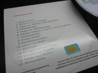 AUDI Bedienungsanleitung Audio CD 11/2006 - ORIGINAL Hörbedienungsanleitung – Bild 5