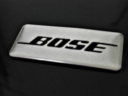 BOSE Aluschild 3,5 x1,5cm Emblem Aufkleber Lautsprecher Schriftzug sticker patch – Bild 4