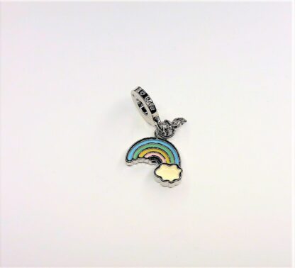 NEU Rainbow Cloud Herz Liebe Regenbogen Dangle Charm Anhänger für Armband Kette – Bild 6