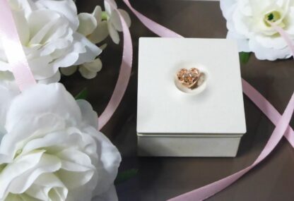 neu offenes klares Herz der LIEBE Herzstrudel Sterne Rosegold CHARM für Armband