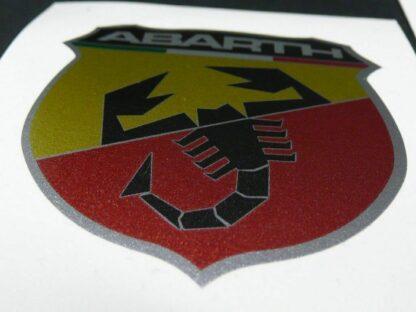 1x ABARTH GOLD Aufkleber Logo Emblem GOLD Schriftzug selbstklebend Skorpion Fiat – Bild 4
