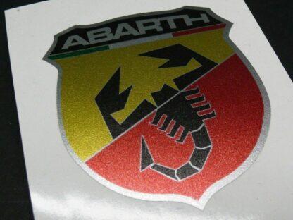 1x ABARTH GOLD Aufkleber Logo Emblem GOLD Schriftzug selbstklebend Skorpion Fiat – Bild 5
