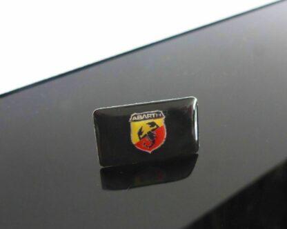 1x für ABARTH Aufkleber Logo 18mm für Spiegel Emblem Schriftzug Felge Lenkrad – Bild 3