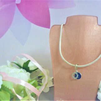 Himmel Sterne Liebe Ewigkeit Dream Träume mit dir SILBER blau für CHARM Armband