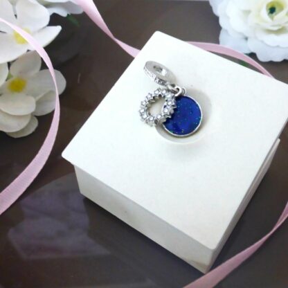 Himmel Sterne Liebe Ewigkeit Dream Träume mit dir SILBER blau für CHARM Armband – Bild 5