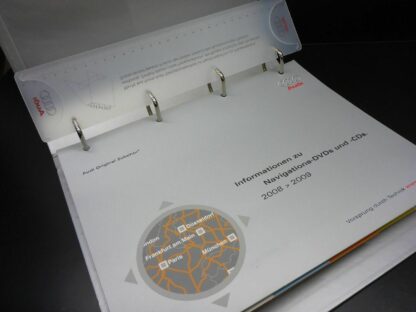 Info Ordner Audi INTERN Navigations DVD CD 2008 2009 RNS MMI BNS für Mitarbeiter