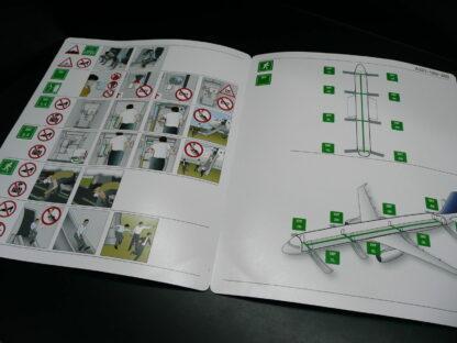 Safety Card von Lufthansa A321-100/200 Sicherheits Broschüre KArte – Bild 4