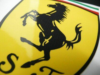 für FERRARI  Aufkleber 50mm Logo Emblem Schriftzug selbstklebend Tributo scudera – Bild 4