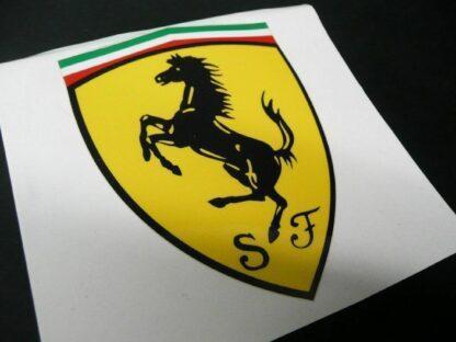 für FERRARI  Aufkleber 50mm Logo Emblem Schriftzug selbstklebend Tributo scudera – Bild 5