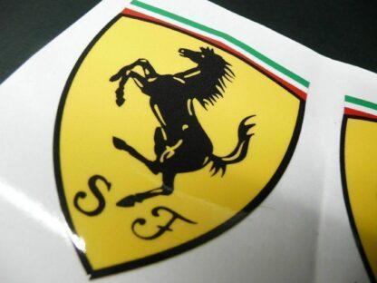 für FERRARI  Aufkleber 50mm Logo Emblem Schriftzug selbstklebend Tributo scudera