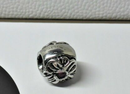 NEU Blumen PINK Margeriten SILBER Stopper Charm für Schlangenglieder Armband – Bild 4