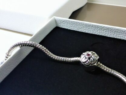 NEU Blumen PINK Margeriten SILBER Stopper Charm für Schlangenglieder Armband
