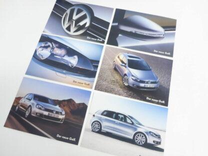 ORIGINAL VW Postkarten Der neue Golf 6 Bild Druck Photo Print Karten selten neu
