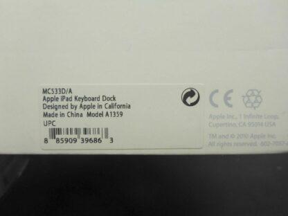 iPad Keyboard Dock MC533D/A ORIGINAL-Apple Dockingstation Tastatur iPad 1 2 3 4 – Bild 5