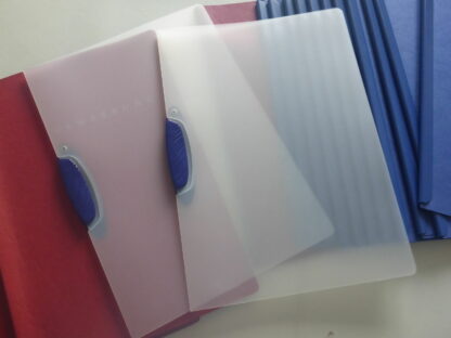 16 Bewerbungsmappen Klemmappe blau rot transparent Konvolut – Bild 4