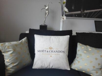 1x ORIGINAL Champagner Moet Chandon 45cm Kissen Kissenüberzug Kissenhülle SELTEN