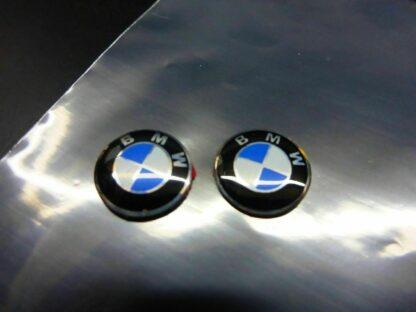 2 für BMW Aufkleber 3D Schlüssellogo Emblem Schriftzug selbstklebend 1er 3 5 6 7