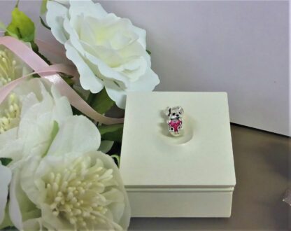 NEU Kuschelbär love you mit Herz BÄR CHARM Silber Treue Liebe Charm für Armband – Bild 6