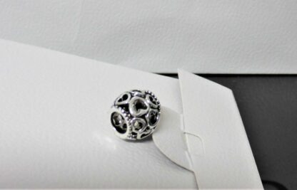 NEU offene verschlungene Herzen am Band SILBER CHARM für Armband Liebe Treue – Bild 4