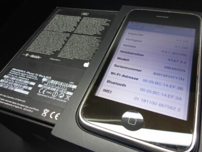 iPhone 3G 8GB schwarz black  in OVP Apple MB490DN/A RARITÄT gepflegt und sauber – Bild 5