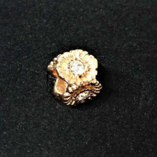 neu STRAHLENKRANZ Diamant Zwischenelement in Rosegold Blume CHARM für Armband