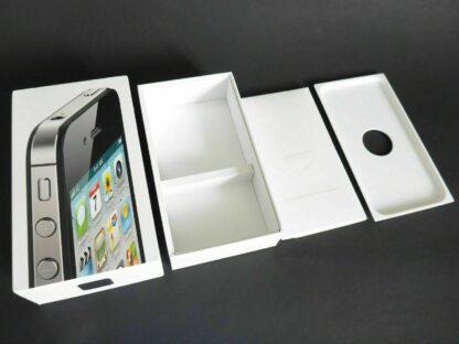 nur VERPACKUNG für iPhone 4S BLANKO schwarz * ohne iPhone * Box Schachtel Karton