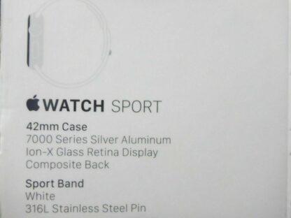 nur Verpackung für Apple iWatch weiß 42mm silber *ohne Uhr* BOX Schachtel Karton