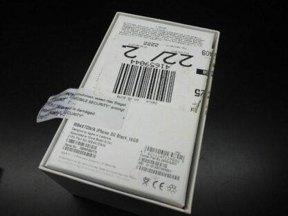Apple iPhone 3G 16GB ERSTAUSGABE schwarz RARITÄT in weißer BOX OVP SELTEN – Bild 12