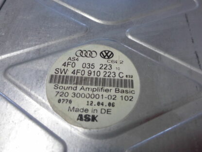 Audi A6 S6 4F0035223 Verstärker Soundsystem SPEAKER AMPLIFIER SW 4F0910223G 06 – Bild 3