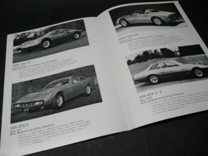 FERRARI Cars von 1959 bis 1973 ORIGINAL Broschüre Maranello Concessionaires LTD – Bild 8