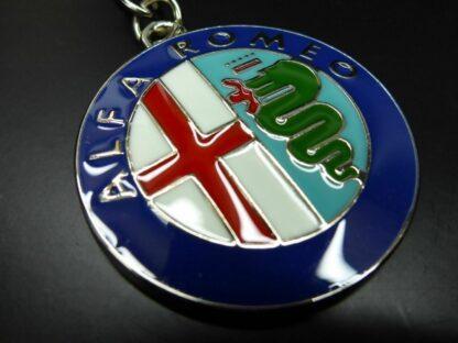 NEU 1x für Alfa Romeo Schlüsselanhänger Keychain Schlüssel Ring Emblem Logo – Bild 3