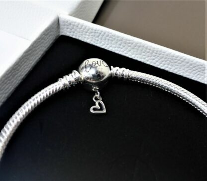 NEU 21cm LOVE Herz S925 Ewige Liebe Herz Treue Gliederarmband Armband für Charm