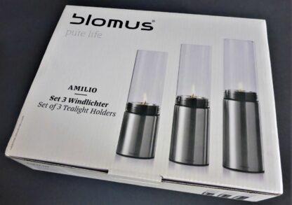 NEU OVP 3er BLOMUS Pure Life Amilio 3er Set Windlichter Tischdeko Teelichter SET