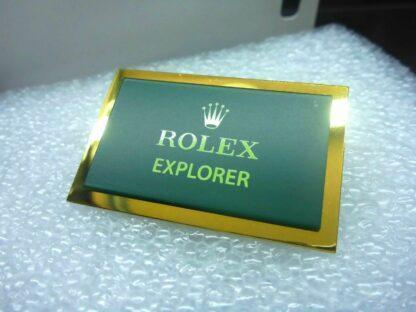 NEU ROLEX   EXPLORER   Aufsteller ORIGINAL Schild Logo Emblem EXLUSIV Display