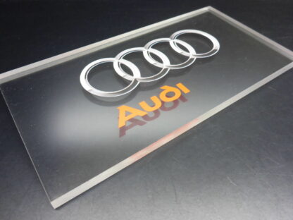 für Audi Plexiglas Tür und Hausschild NEU Logo Emblem EXLUSIV Namensschild groß – Bild 3