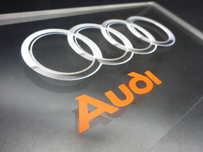 für Audi Plexiglas Tür und Hausschild NEU Logo Emblem EXLUSIV Namensschild groß – Bild 4