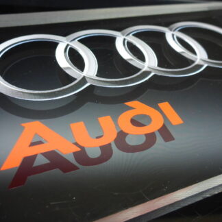 für Audi Plexiglas Tür und Hausschild NEU Logo Emblem EXLUSIV Namensschild groß