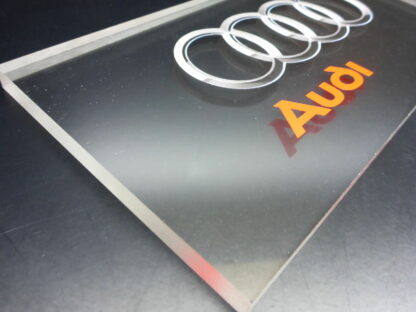 für Audi Plexiglas Tür und Hausschild NEU Logo Emblem EXLUSIV Namensschild groß – Bild 6
